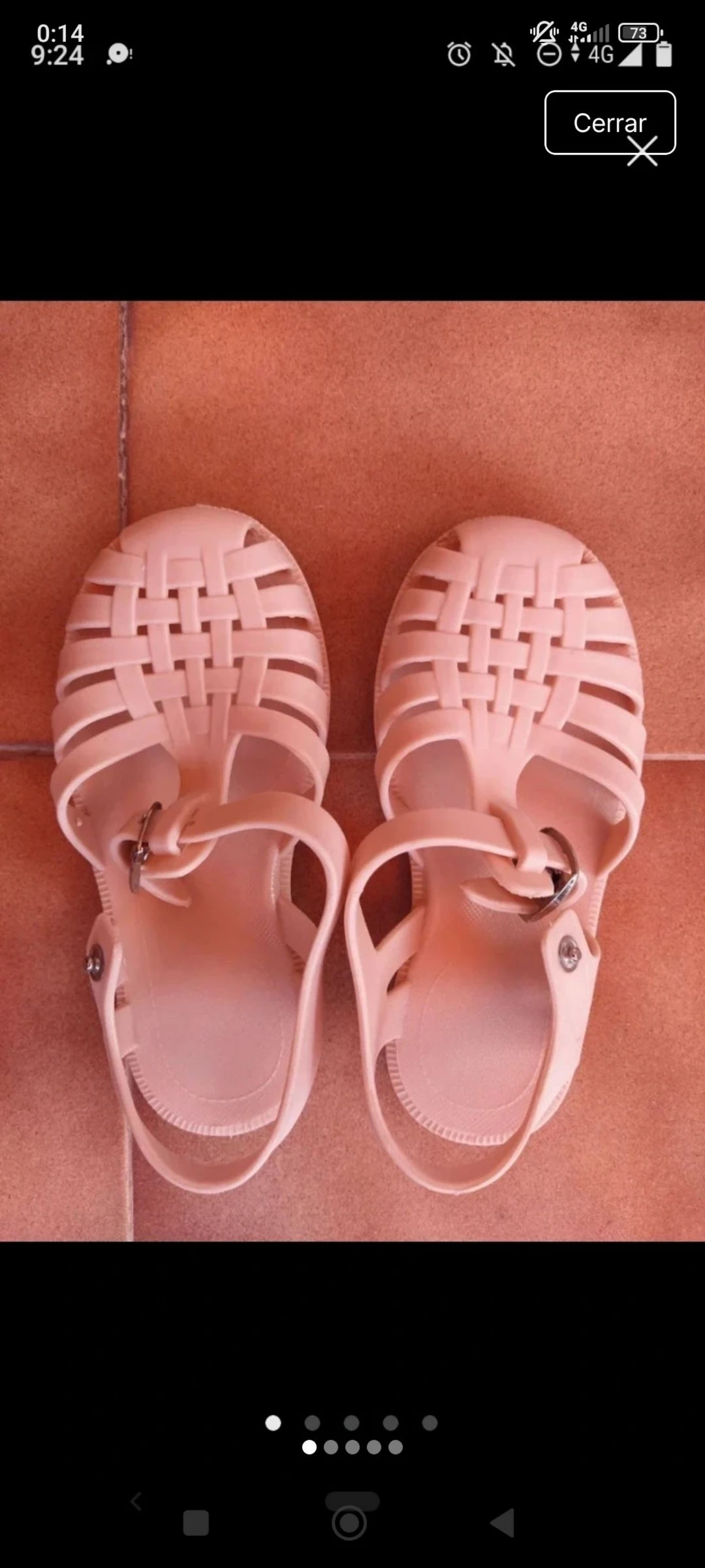 Cangrejeras flexibles rosa nude 28